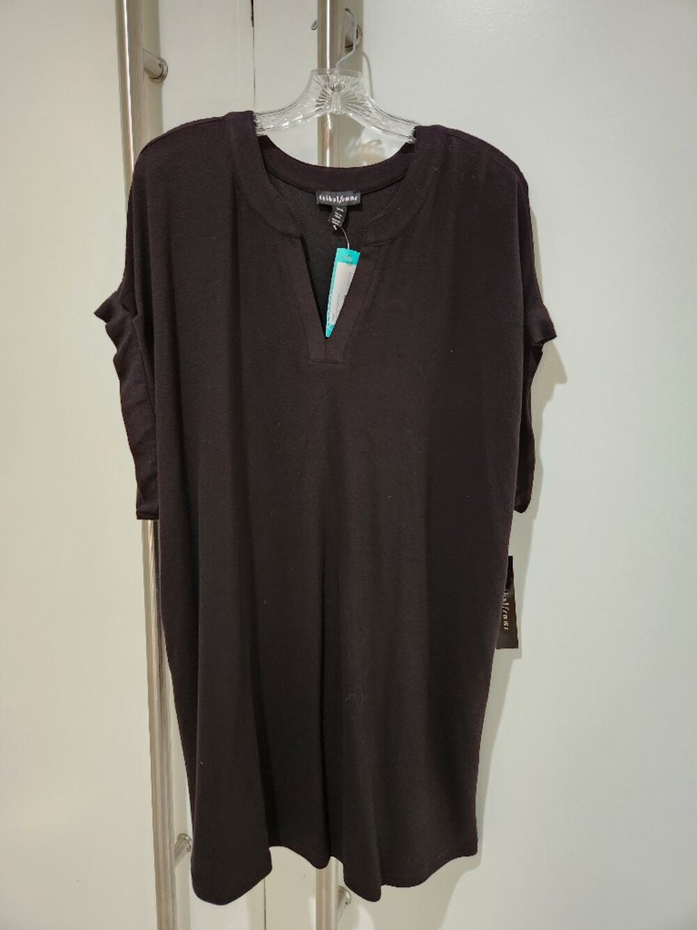 Tribal Kiera Shift Knit Dress- Black XL